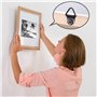 MumdoYAL Fixations pour Cadres - Ensemble de Crochets et Accroches pour Tableaux à Clouer - Accrocheurs de Cadres Robustes pour 