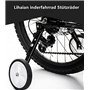 Lot de 2 roues stabilisatrices pour vélo d'enfant - 18 20 22 24 pouces - Roues stabilisatrices universelles - Poids : 100 kg - R