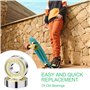 Lectorias 40 pièces Roulements à Billes 608zz, Skateboard Roulement à Rouleaux, Métal Double Blindage Miniature Deep Groove pour