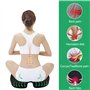 Relota Coussin Coccyx Anti escarre fessier avec Gel Respirant, Coussin de siège orthopédique Ergonomique mémoire de Forme pour S