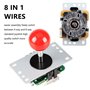 EG STARTS Arcade Classic Kit DIY Pièces USB LED Encoder pour PC Console Jeux 2x 8 voies Joystick 20 x 5 V Boutons lumineux lumin