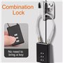 Cadenas à Combinaison pour Bagages de Voyage(Noir