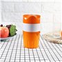 Presse-Agrumes Manuel Portable pour Oranges Presse-Fruits Mini À Main (Couleur: Orange Et Blanc)