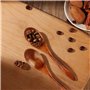 4pcs Petites Cuillères en Bois, Cuillère à Miel lisse de 14,5cm Cuillère à Café en Bois Cuillères de Service pour la Cuisson des