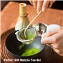 VMUTGA MA-01 Accessoire de Cérémonie du Matcha Japonais, Fouet Matcha en Bambou Naturel, Cuillère Traditionnelle, Cuillère à Thé