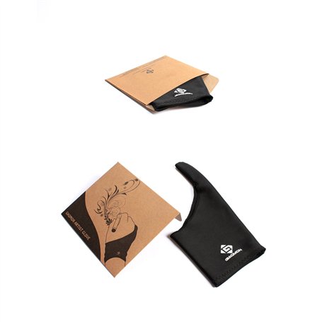 GAOMON Un Doigt Gant d’Artiste Lycra Noir Taille Libre pour Tablette Graphique/Table Lumineuse/Dessin Graphique Moniteur