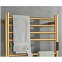 DUDYP Radiateur Sèche-Serviette Électrique Or Autoportant Et Mural Chauffe-Serviettes Électrique pour Salle De Bain avec Minuter