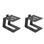 TOOSOAR Paire Support Enceinte Fer Bureau