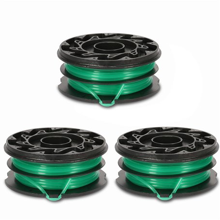 Eyoloty Reflex Plus A6495 A6495-XJ Lot de 3 bobines de fil compatibles avec les coupe-bordures électriques Black+Decker GL701