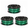 Eyoloty Reflex Plus A6495 A6495-XJ Lot de 3 bobines de fil compatibles avec les coupe-bordures électriques Black+Decker GL701