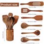 comprenant un Ensemble de Cuillère en bois Cuisine
