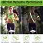 Bande Reflechissante Set,Ceinture Reflechissante Réglable 2 Brassard Reflechissant Sangle Réfléchissante pour Nuit Sécurité,Jogg