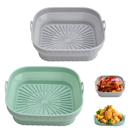 Lot de 2 moules en silicone pour friteuse à air chaud