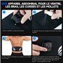 Profey Ceinture Abdominale Electrostimulation, EMS Electrostimulateur Musculaire avec 10 Modes 30 IntensitéS Et Affichage des Ca
