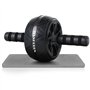 Roue Abdominale - AB Roller - Appareils de Fitness pour Abdominaux - Roue Antidérapante pour Abdominaux - Tapis pour Genoux - Fi