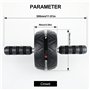 Roue Abdominale - AB Roller - Appareils de Fitness pour Abdominaux - Roue Antidérapante pour Abdominaux - Tapis pour Genoux - Fi