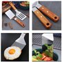 KLAQQED Spatule Cuisine Spatule Inox Spatules Spatule Cuisine Inox Ustensiles De Cuisine Inox Spatule Plancha Ustensiles Barbecu