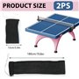 Lot de 2 filets de tennis de table pour chaque table - Filet de ping-pong - Filet de tennis de table pour table à manger - Filet