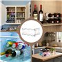 Range Bouteille - Range Bouteille Frigo - 2 Pièces Range Bouteille Vin, en Plastique PET, Empilable, Contient jusqu'à 6 Bouteill