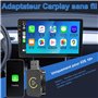 Adaptateur sans Fil carplay avec câble d'extension USB & USB-C/Type-C