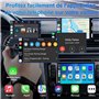 Adaptateur CarPlay sans Fil pour Apple iPhone, Adaptateur sans Fil carplay avec câble d'extension USB & USB-C/Type-C, Compatible