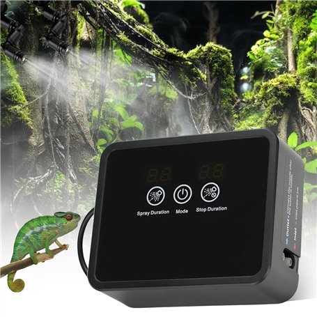 Humidificateur intelligent pour reptiles - Système d'arrosage intelligent pour terrarium - Système de brumisation intelligent -