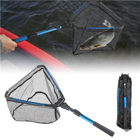 Épuisette de pêche avec poignée télescopique