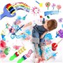 Surplex 65 Pièces Peinture éponge Lot de pinceaux, Brosses de Peinture pour Enfants Maternelle Artisanat Art DIY Peinture d'appr