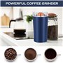 Moulin à Café, 300W Moulin à Café Électrique, Moulin a Graines avec Lames en Acier Inoxydable Coffee, Grinder Electrique Réglabl