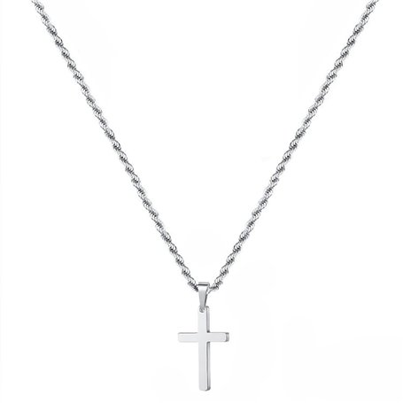 ShiWuYou Collier Croix Homme