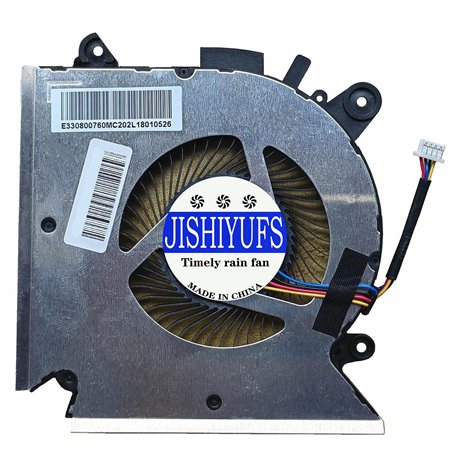JISHIYUFS Remplacement Nouveau CPU Ventilateur de Refroidissement pour MSI GF63 Thin GF63 9RCX-818 9SC-066 8SC-030 GF65 Thin 9SE