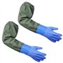 TOATELU 1 paire de gants longs en caoutchouc : gants de bassin imperméables