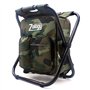 Zology Paniers Sièges Pliant Camping Chaise Tabouret Sac à Dos avec Refroidisseur Isolé Sac de Pique-Nique Camouflage Portable R