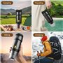 Kssiaz Machine à Espresso Portable, Cafetière Electriques avec Chauffage Automatique, USB et Chargeur de Voiture, Mini Cafetière