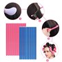 NVIYAM 20 Pièces Bigoudis Cheveux Rouleaux Permanente Boucles Flexibles Sans Chaleur Curling Twist Flex Mousse pour Cheveux