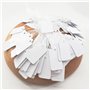 500Pcs Etiquette Prix, 24 * 15 mm Étiquette Blanches avec Ficelle, Étiquettes de Prix en Papier Vierges Inscriptibles, Etiquette