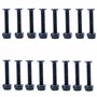 ANCLLO Lot de 16 vis de rechange pour skateboard et longboard - 35 mm - Noir