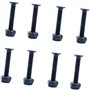 ANCLLO Lot de 16 vis de rechange pour skateboard et longboard - 35 mm - Noir