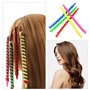 TogtherKings Bigoudis Spirale Sans Chaleur Magic Coiffeur Rouleaux De Cheveux Salon Outils Tige En Plastique Longue Kit Coiffure