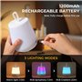Diboniur Lampe de Chevet Enfant Tactile Veilleuse LED, Rechargeable Veilleuse Bébé Maternité avec 13 Couleurs, Veilleuse Adulte 