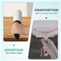 Vinabo Rouleau Poils Animaux, 1 Poignées + 6 Rouleaux Feuilles Adhésives, Rouleau Adhesif Vetement, Lint Roller pour VêTements, 
