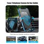 Glangeh Support Telephone Voiture Grille Aération [2025 Crochet Amélioré] Rotation 360° & Libération en Touche Compatible avec i