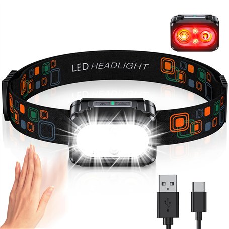 ISEYOU Lampe Frontale LED Ultra Puissante