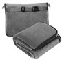 WIYETY Couverture de Voyage 2 en 1 - Coussin Transformable Portable Avec Fixation de Valise - Pour Bureau