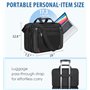 EMPSIGN Sacoche pour ordinateur portable 17,3" PC Imperméable Mallette Business Sac à bandoulière extensible pour homme pour aff