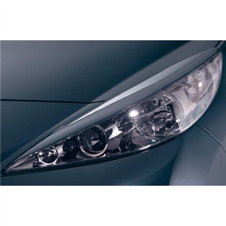 RDX Racedesign Spoilers de phares compatible avec Peugeot 207 2006- (ABS)