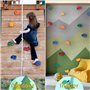 12 pcs Prises d'escalade, avec poignées de Maintien Aire de Jeux，Pierres à Grimper Enfants Outdoor, Prises d'escalade Enfants Mu