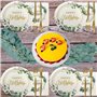 Vert Assiettes Jetable D'anniversaire 120 Pcs