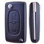 ANGOFIZ Coque Clé Pliable 2 Boutons CE0523 Lame VA2 Compatible avec Peugeot 207 307 307S 308 407 408 3 607 807 2BT 3008 5008 Par