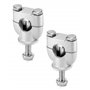 QWORK 2 Pcs Rehausseur de Guidon pour Moto 22mm 7/8", Fixation de Guidon Moto en Alliage Aluminium pour Moto VTT